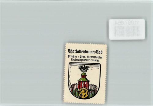 Bad Charlottenbrunn Vignette Wappen Kaffee Hag ca 1920-1940
