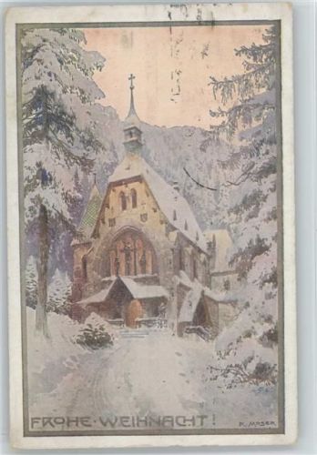 sign Moser - Kirche, Weihnachten - Fürsorgeverein für Taubstummblinde in Wien