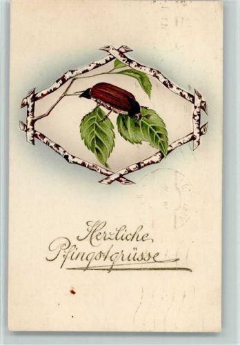 1911 Pfingsten - Birkenholz-Einrahmung