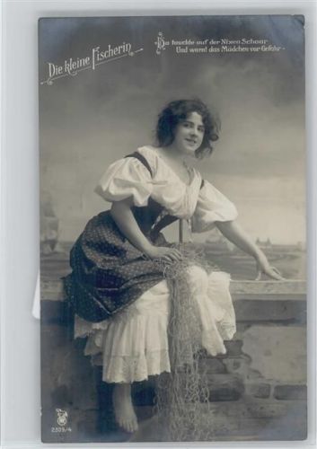 Serie 2309-4 - Die kleine Fischerin - 1909 Foto AK
