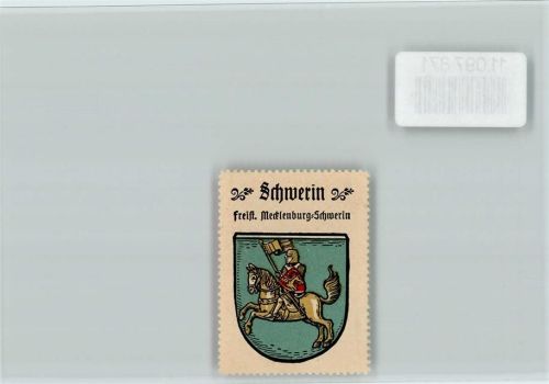 Schwerin Vignette Wappen Kaffee Hag ca 1920-1940