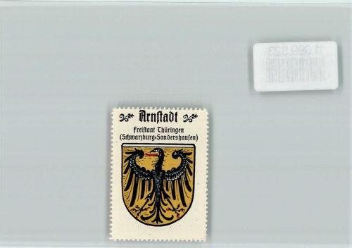 Arnstadt Vignette Wappen Kaffee Hag ca 1920-1940