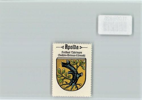 99510 O5320 Apolda - Vignette Wappen Kaffee Hag ca 1920-1940