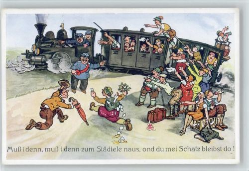 Nr. 324 Schwäbische Eisenbahn Böttcher, H. Künstlerkarte