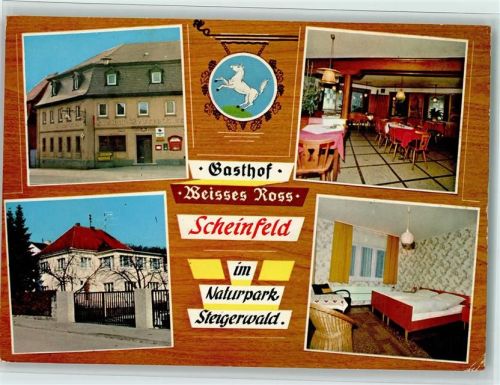 Scheinfeld Gasthof Weisses Ross Innenaufnahmen Gastraum Doppelzimnmer 4-Bildaufnahme