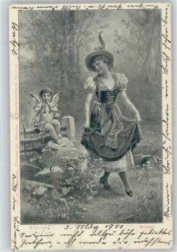 Künstler sign Katzka - Menuett - Verlag Ackermann Nr. 1164