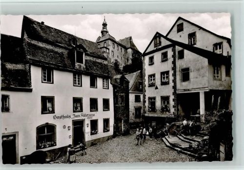 Beilstein Ortsansicht mit Marktplatz und Jugendherberge Gasthaus Zum Fährmann