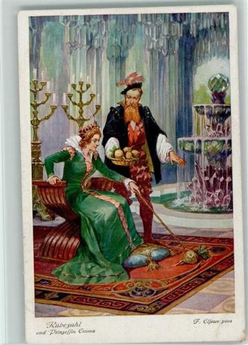 Serie 157 Nr. 3888 - Rübezahl und Prinzessin Emma , sign Elßner