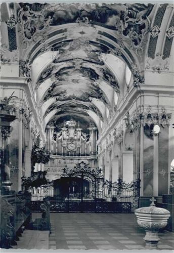Ehemalige Abteikirche zu Amorbach - Orgel von 1782 Foto AK