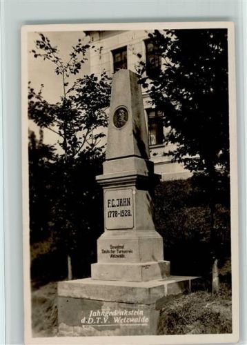 Jahngedenkstein Foto ca 1930 AK