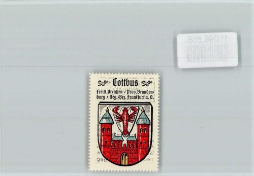 Cottbus Vignette Wappen Kaffee Hag ca 1920-1940