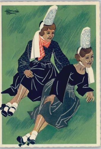 Frankreich - Bretagne -Pont -L Abbe- sign Charles Homualk Nr. 13 AK