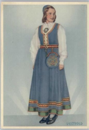 Mitco Nr. 14 Norwegen - Vestfold - hübesche Frau