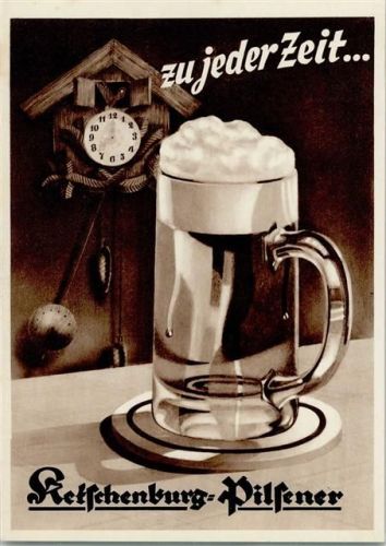 Ketschenburg Polsener - Kuckucksuhr , Bierglas