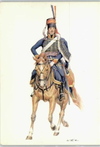 Batvische Republik - Husar - Serie IV Nr. 19165 Historische Uniformen sign. W.Tritt - Regimenter