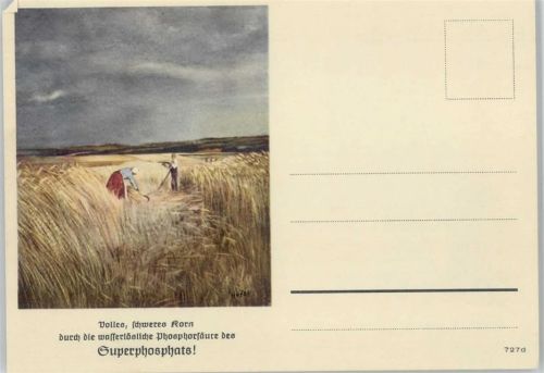 Superphosphats - Korn Ernte Landwirtschaft - ca 1935 AK