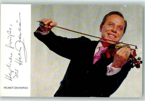 Helmut Zacharias Original Autogramm Geiger