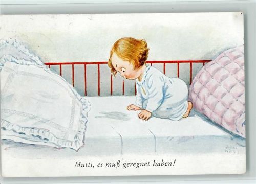 Mutti, es muß geregnet haben - Kinderbett