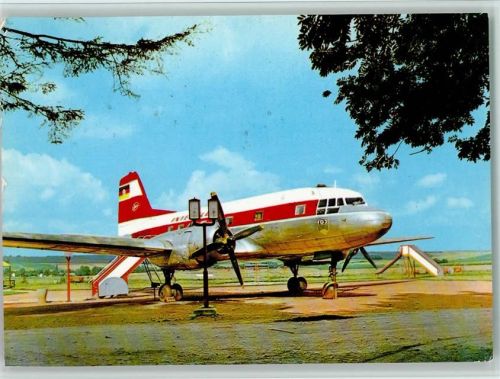 Langenbernsdorf Interflug Schauflugzeug 1973 AK