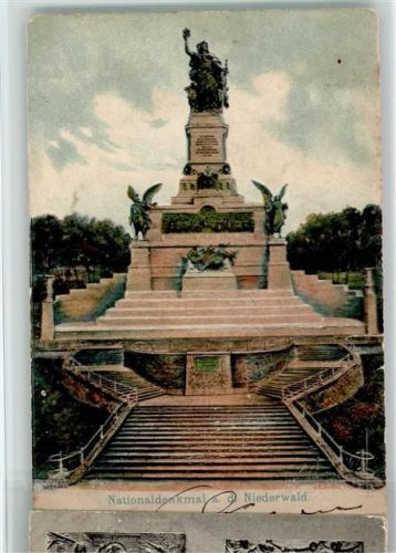 Niederwald Nationaldenkmal Relief-AK
