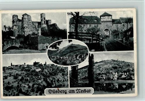 Dilsberg Ortsansichten Burg Gesamtansicht Mehrfachaufnahme