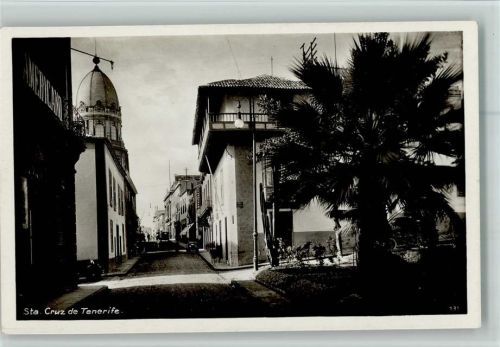 1955 Tenerife - Strassenpartie AK