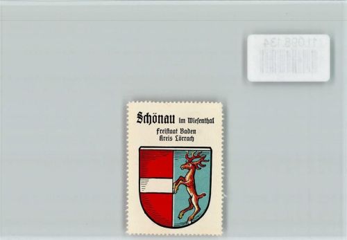 Schönau Vignette Wappen Kaffee Hag ca 1920-1940