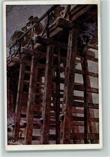 Nr. 579 Kriegsfürsorgeamt WK I AK Pionierbat. Nr. 7 befestigt Sprengladung an die Bialabrücke