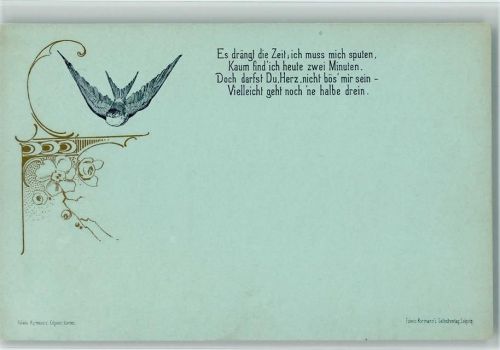 Bormann Verlag - Gedicht 1898 AK