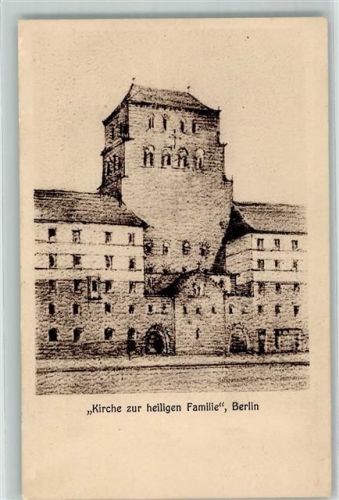 Prenzlauer Berg Kirche zur heiligen Familie Zeichnung