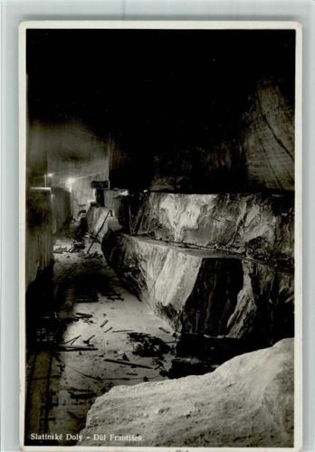 Slatinske Doly - Dul Frantisek AK Gute Erhaltung Motiv Tschechien 1935 Foto AK