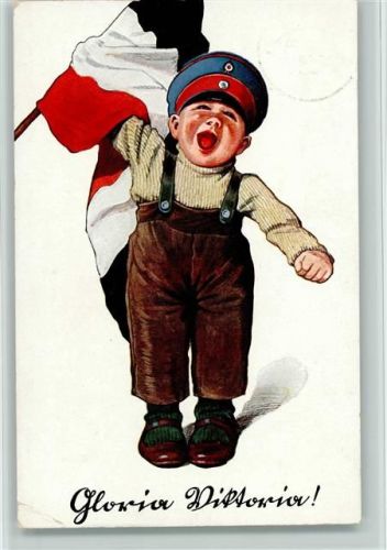 1915 Gloria Viktoria - Fahne schwarz-weiss-rot