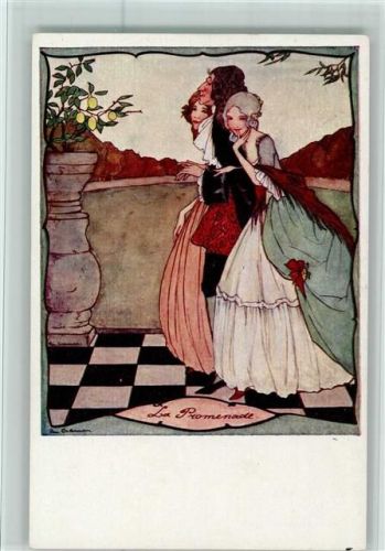 Serie 132 - La Promenade - gut Erhaltung - Liebe Cramer, M. (Rie)