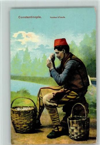 1911 Vendeur d`ceufs - Berufe AK
