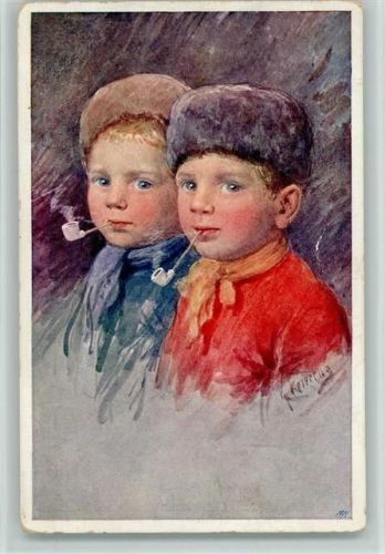 BKW Serie 375-1 - Hollandkinder mit einer Pfeifee