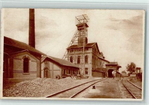 Kochendorf Steinsalzwerk , Schacht König Wilhelm II, Förderturm und Aufbereitung , gute Erhaltung AK