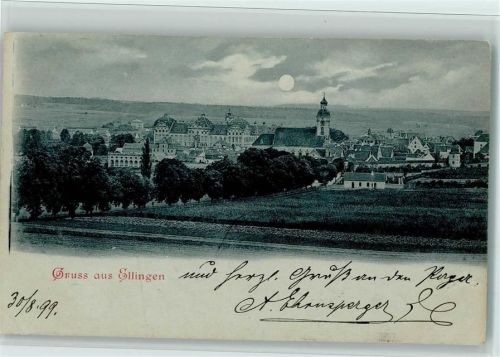 Ellingen 1899 Teilansicht, gute Erhaltung AK