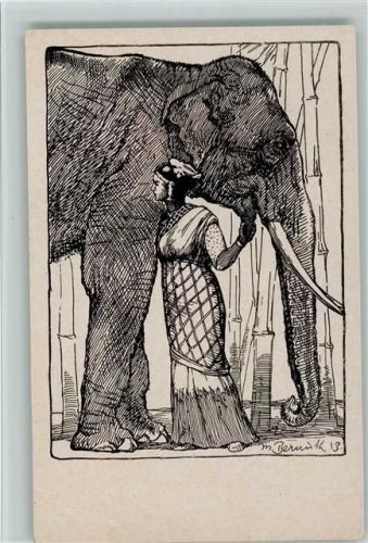sign Max Bernuth - Träumerei, Elefant