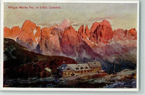 Verlag Amonn Q 14003 n , Rifugio Monte Pez , Dolomiti - Berghütten - Erhaltung I