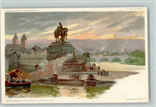 Koblenz Verlag Freytag Nr. 20 - Serie III "Der Rhein" , sign Schmohl , Sehr gute Erhaltung