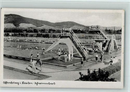 Offenburg 1940 Schwimmbad, gute Erhaltung AK