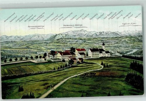 82383 W8126 Hohenpeißenberg - Karwendelgebirge Wetterstein-Gebirge Algäuer Alpen