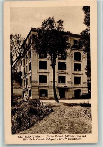 Tam Dao Hotel de la cascade Argent AK Kolonien 1918