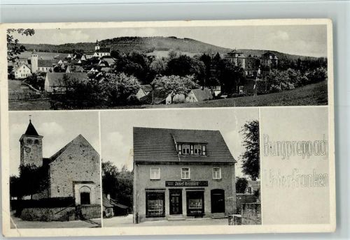 97496 W8729 Burgpreppach 1956 Gebrauchsspuren Lebensmittel Josef Reinhard AK