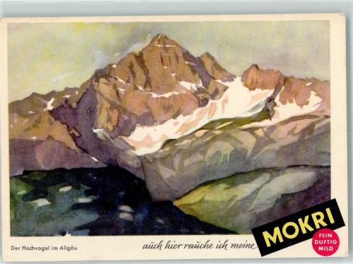 Mokri Anzeigenserie Berge der Hochvogel im Allgäu AK