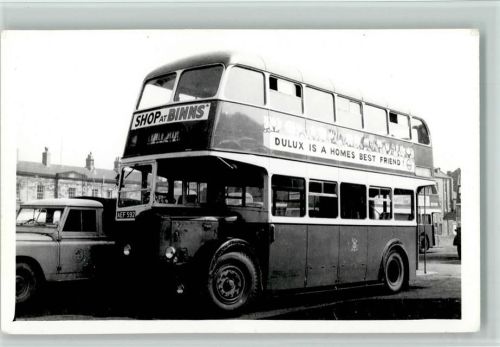 Privatfoto - ca 1960 Doppeldecker Bus AWF 592 im Nahverkehr Omnibus