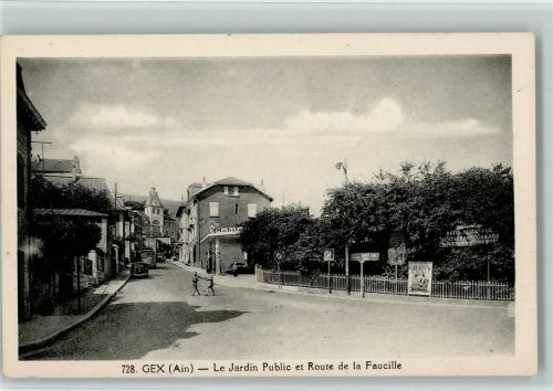 Gex Le Jardin Public et Route de la Faucille