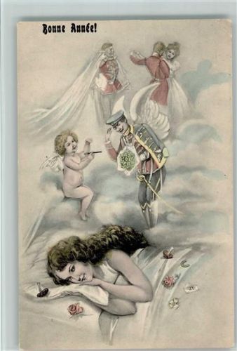 Bonne Anne - Amor - Frauenträume Phantasie der Liebe 1900 AK
