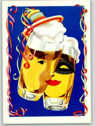sign Thomas Abeking Karneval - Biergläser mit Gesichter