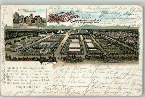 Sennelager 1903 Truppenübungsplatz Externsteine Teutoburger Wald